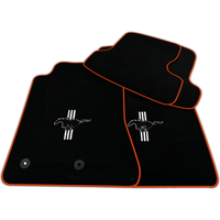 Black Floor Mats for Ford Mustang GT500 Shelby (2015-2021) with Pony | Various Trim Colors