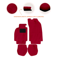 Alfombrillas de piel de oveja para Porsche 911 - 964 (1989-1994) - Longitud de piel de oveja, varias opciones de color