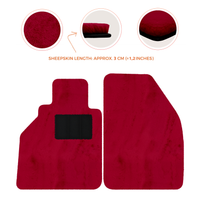 Alfombrillas de piel de oveja para Porsche 986 Boxster (1996-2004) - Longitud de piel de oveja, varias opciones de color