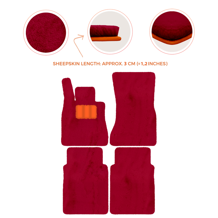 Luxury Sheepskin Floor Mats for Mercedes-Benz G-Class W463 (2018-2023)