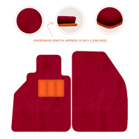 Alfombrillas de piel de oveja para Porsche 986 Boxster (1996-2004) - Longitud de piel de oveja, varias opciones de color