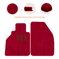 Alfombrillas de piel de oveja para Porsche 986 Boxster (1996-2004) - Longitud de piel de oveja, varias opciones de color