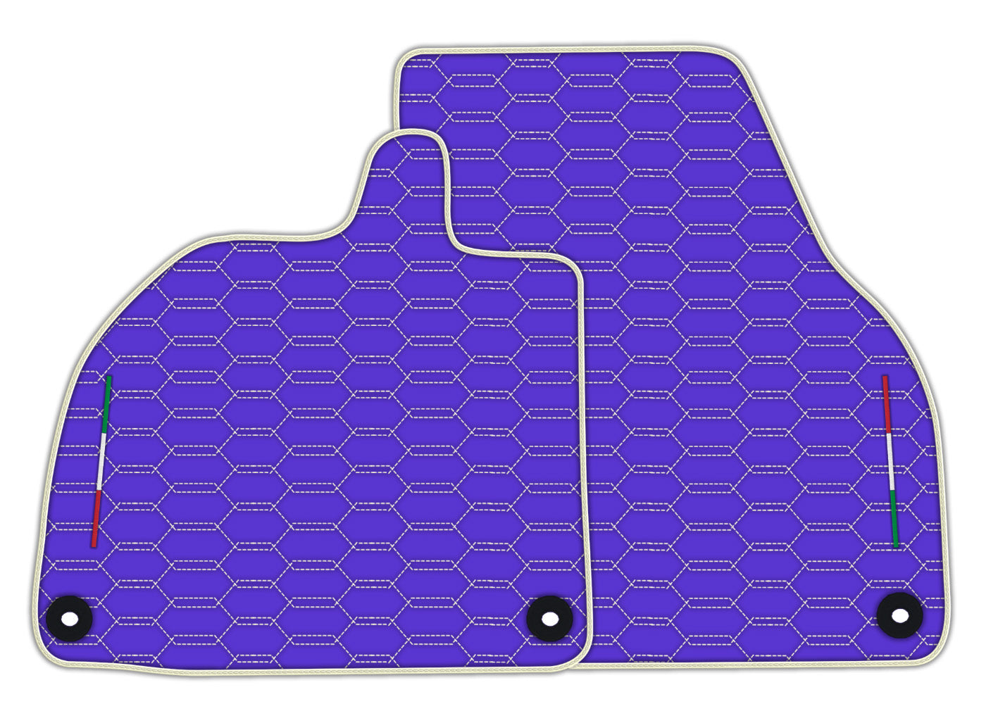 Purple Leather Floor Mats for Lamborghini Revuelto (2024-2026)