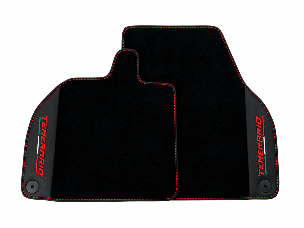 Orange Edition Leather Floor Mats for Lamborghini Temerario (2025-2026)