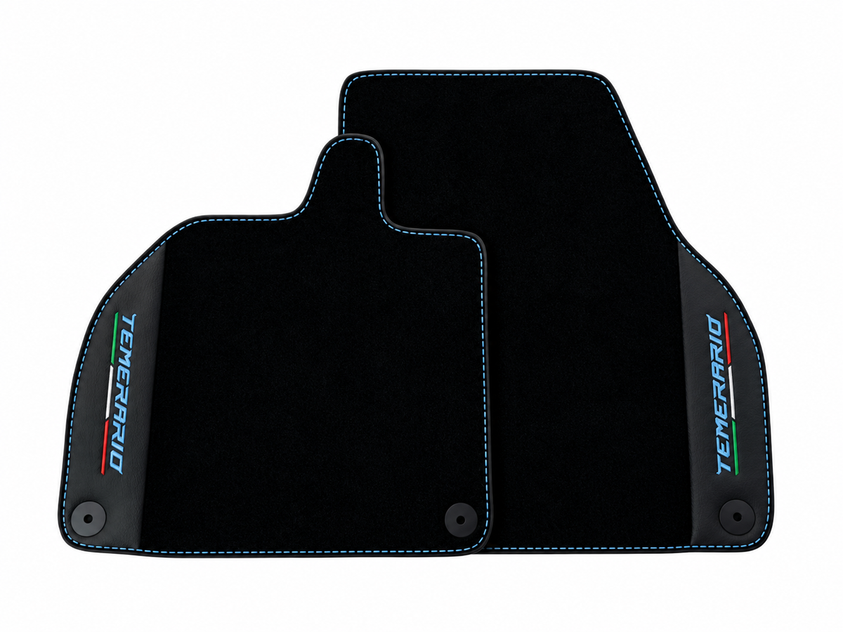 Orange Edition Leather Floor Mats for Lamborghini Temerario (2025-2026)