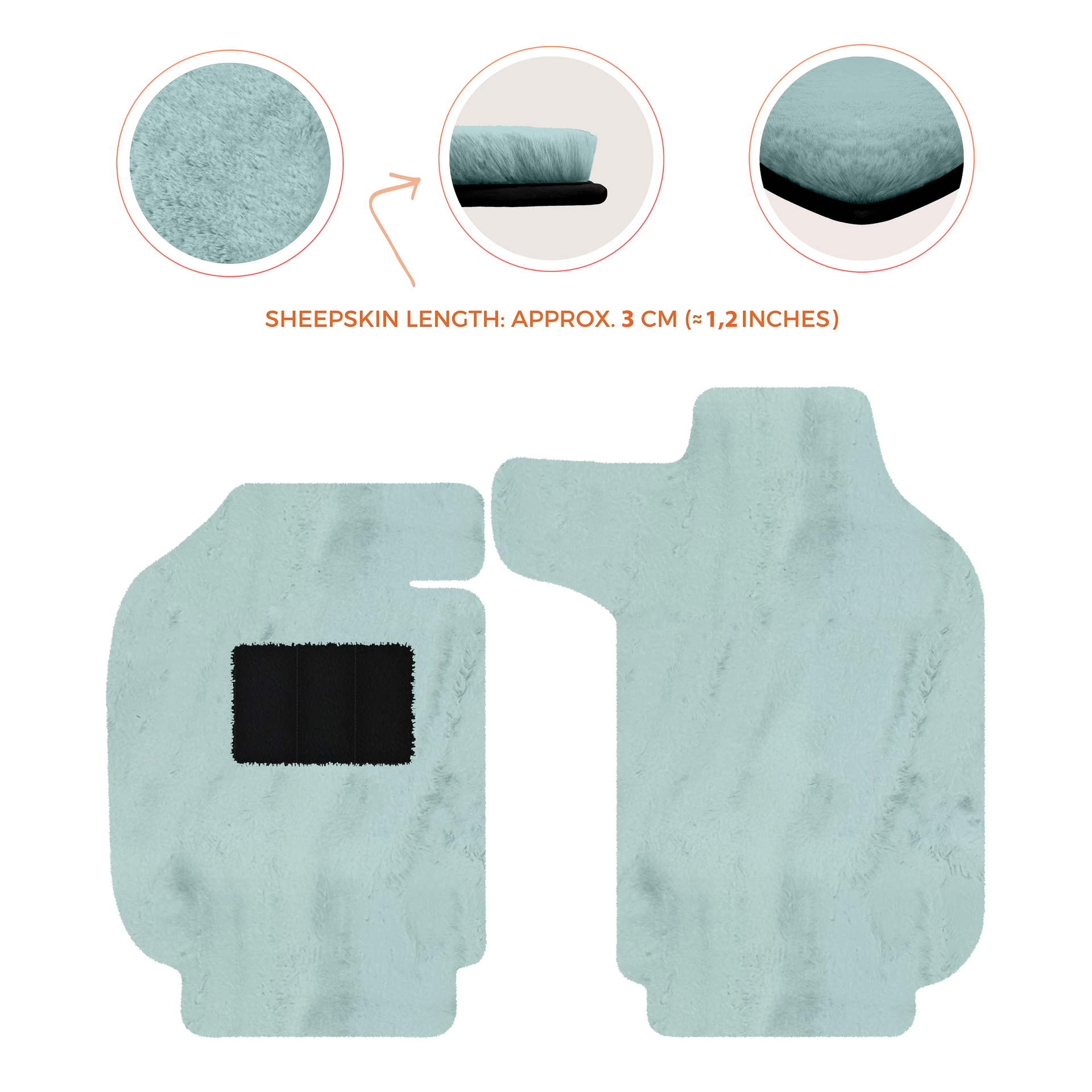 Luxury Sheepskin Floor Mats for Porsche 911 - 992 (2019-2026)