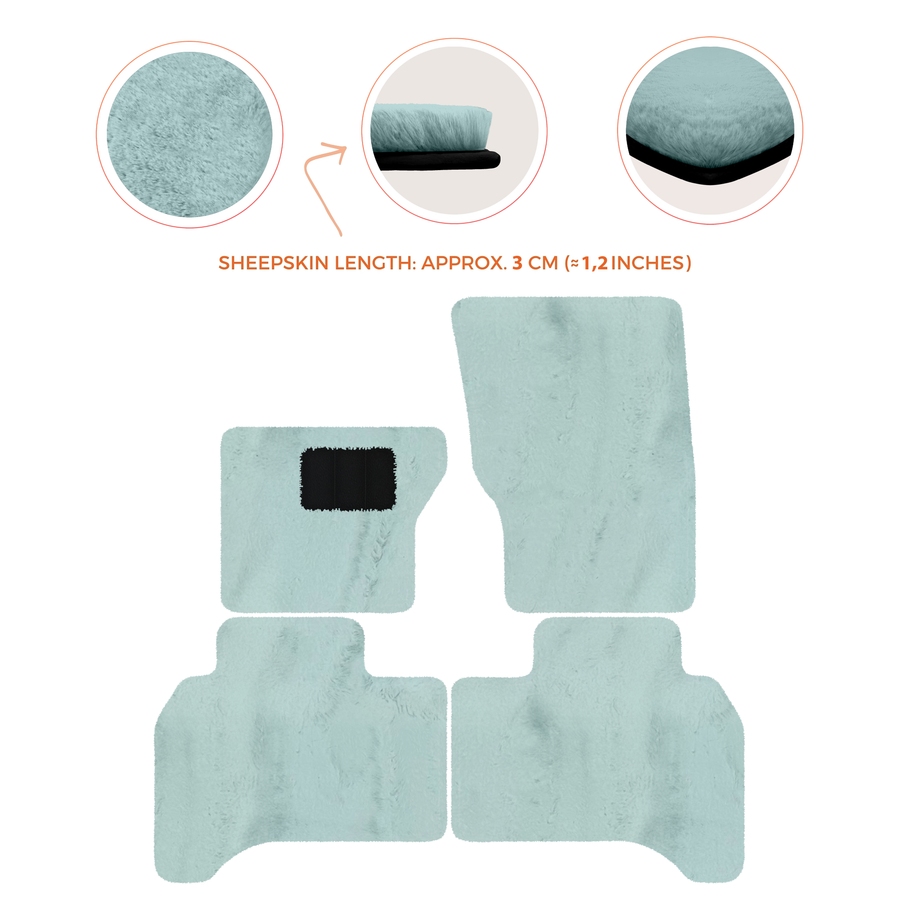 Premium Sheepskin Floor Mats for Range Rover Vehicles (2012-2022)