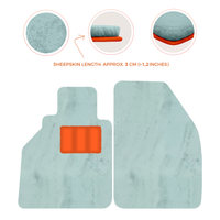 Alfombrillas de piel de oveja para Porsche 986 Boxster (1996-2004) - Longitud de piel de oveja, varias opciones de color