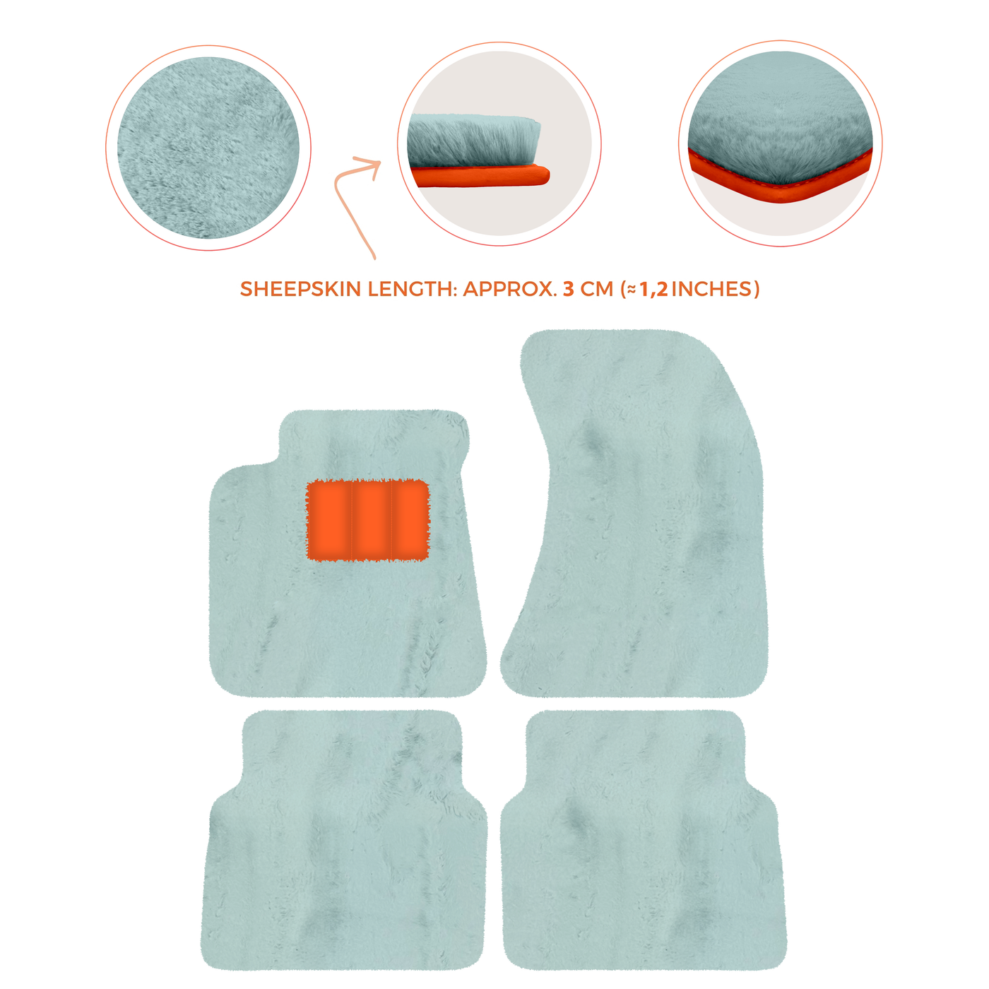 Luxury Sheepskin Floor Mats for Rolls-Royce Wraith (2013-2023)