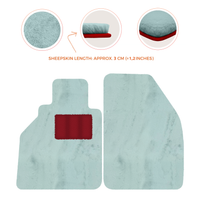 Alfombrillas de piel de oveja para Porsche 986 Boxster (1996-2004) - Longitud de piel de oveja, varias opciones de color