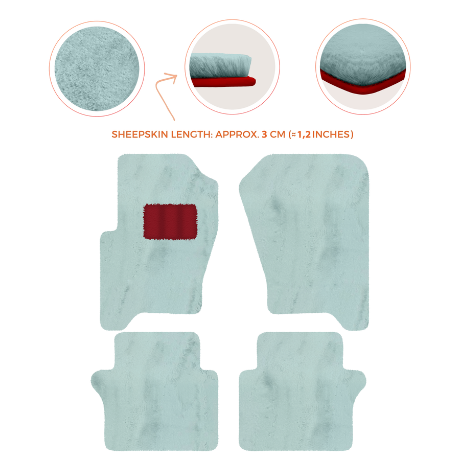 Luxury Sheepskin Floor Mats for Your Range Rover Sport 2005-2010