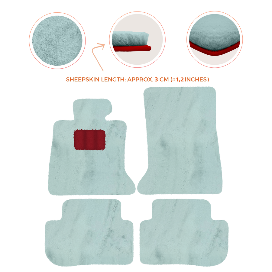 Premium Sheepskin Floor Mats for Rolls-Royce Ghost Series I RR2