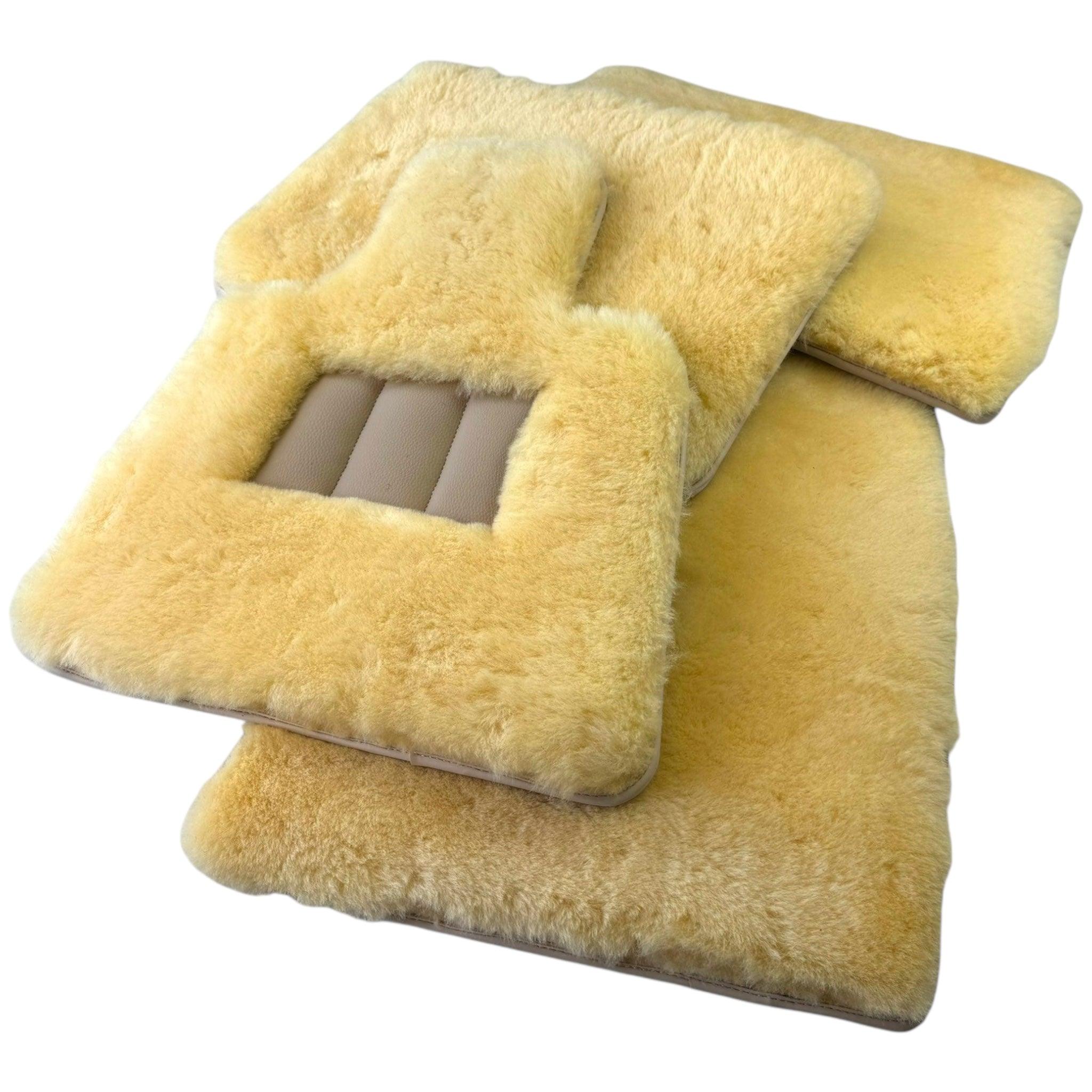 Various Colors of Sheepskin Floor Mats Tailored for the Aston Martin DB9 (2004-2016) - AutoWin