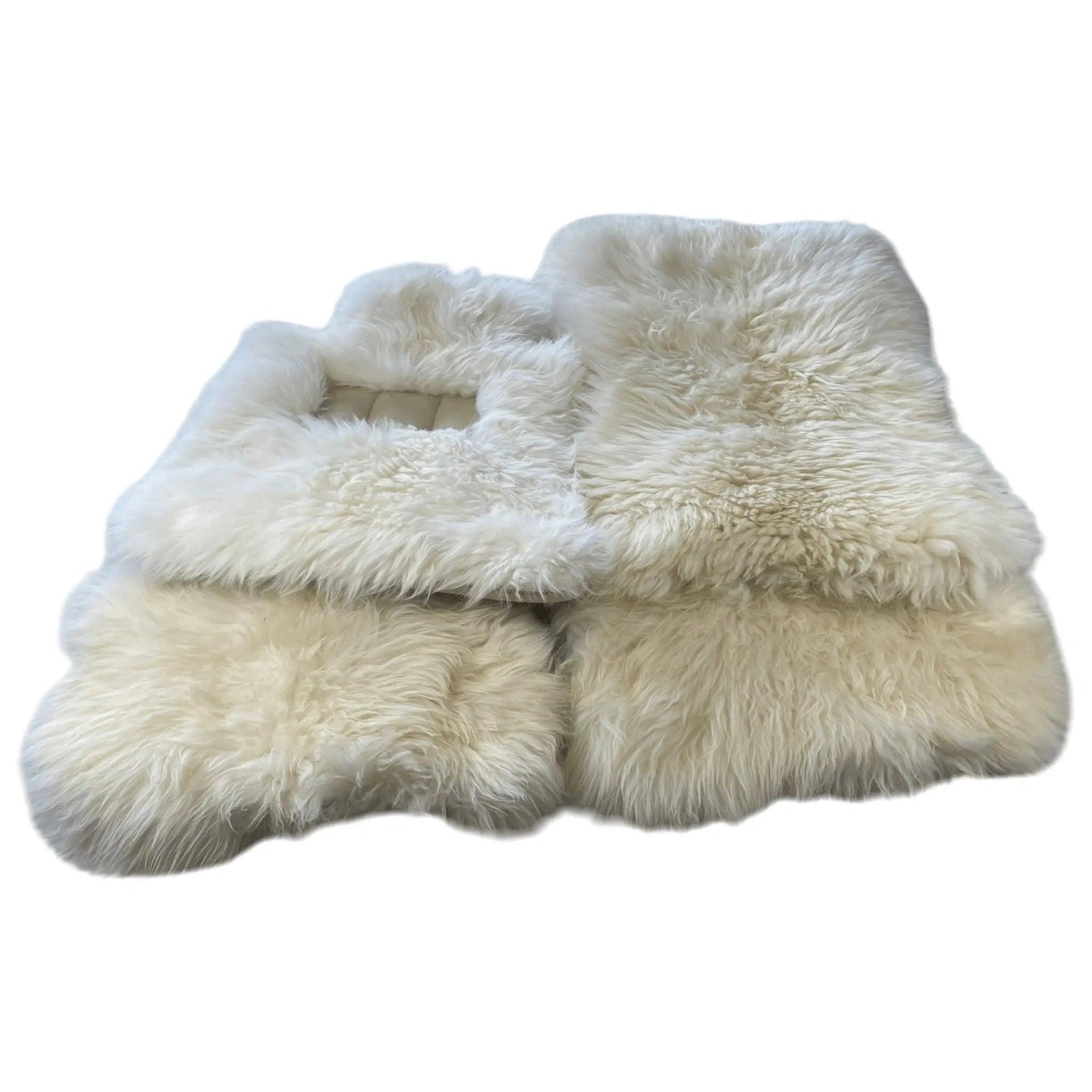 Various Colors of Sheepskin Floor Mats Tailored for the Chrysler Aspen (2007-2009) - AutoWin