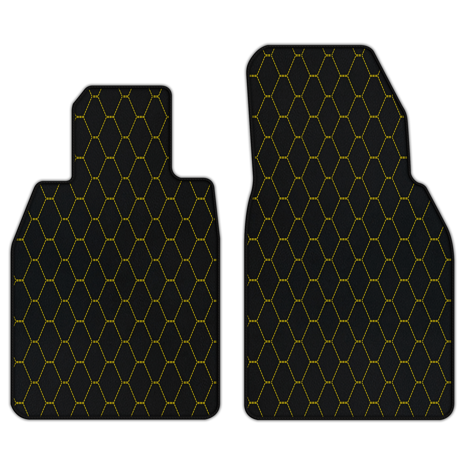 Customizable Triangle Pattern Leather Mats for Porsche 911 GT3 RS