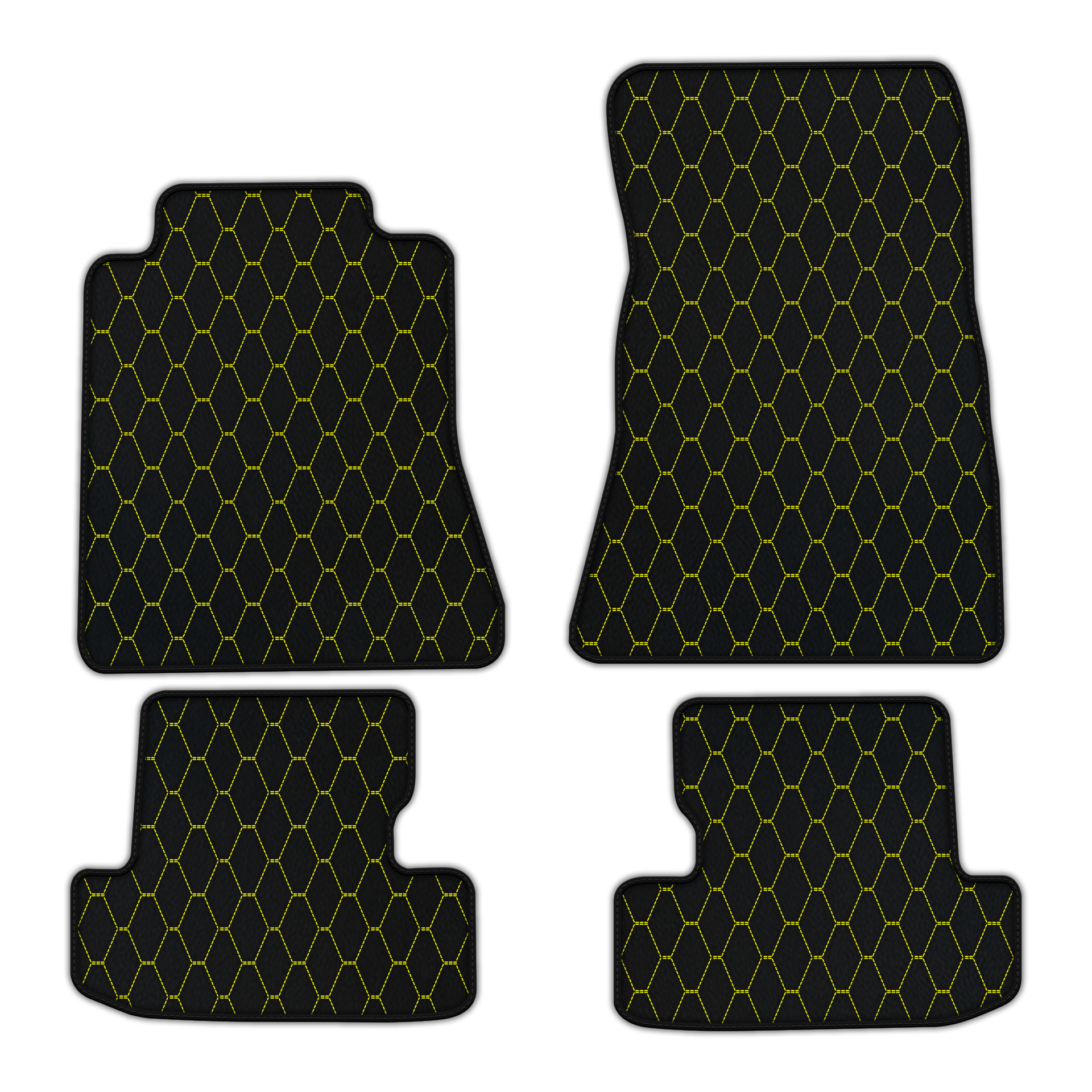 Custom Leather Triangle Floor Mats for Ford Mustang VI (2015-2023)