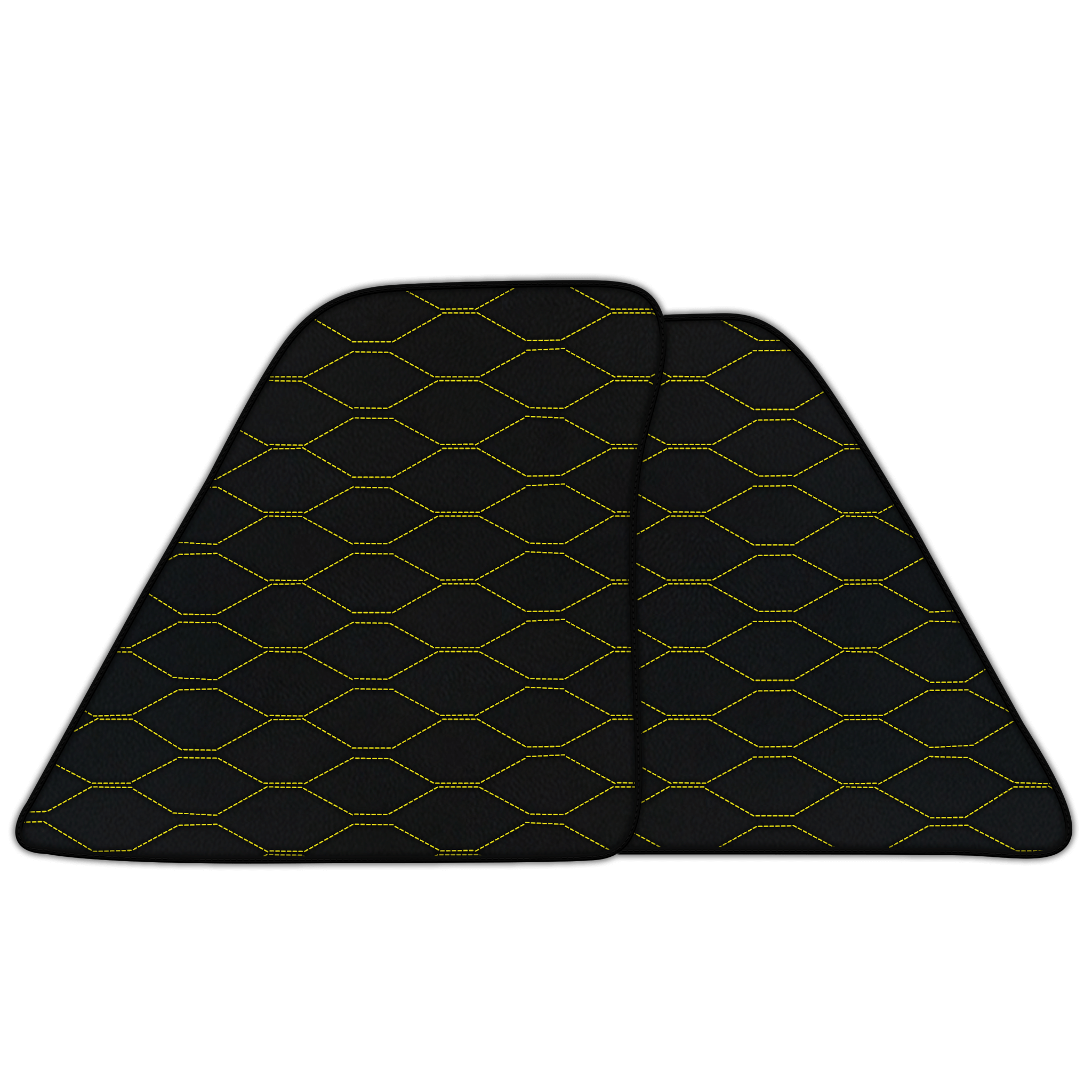 Customizable Leather Floor Mats with Viper Hex Pattern for Ferrari 296 GTB (2022-2025)
