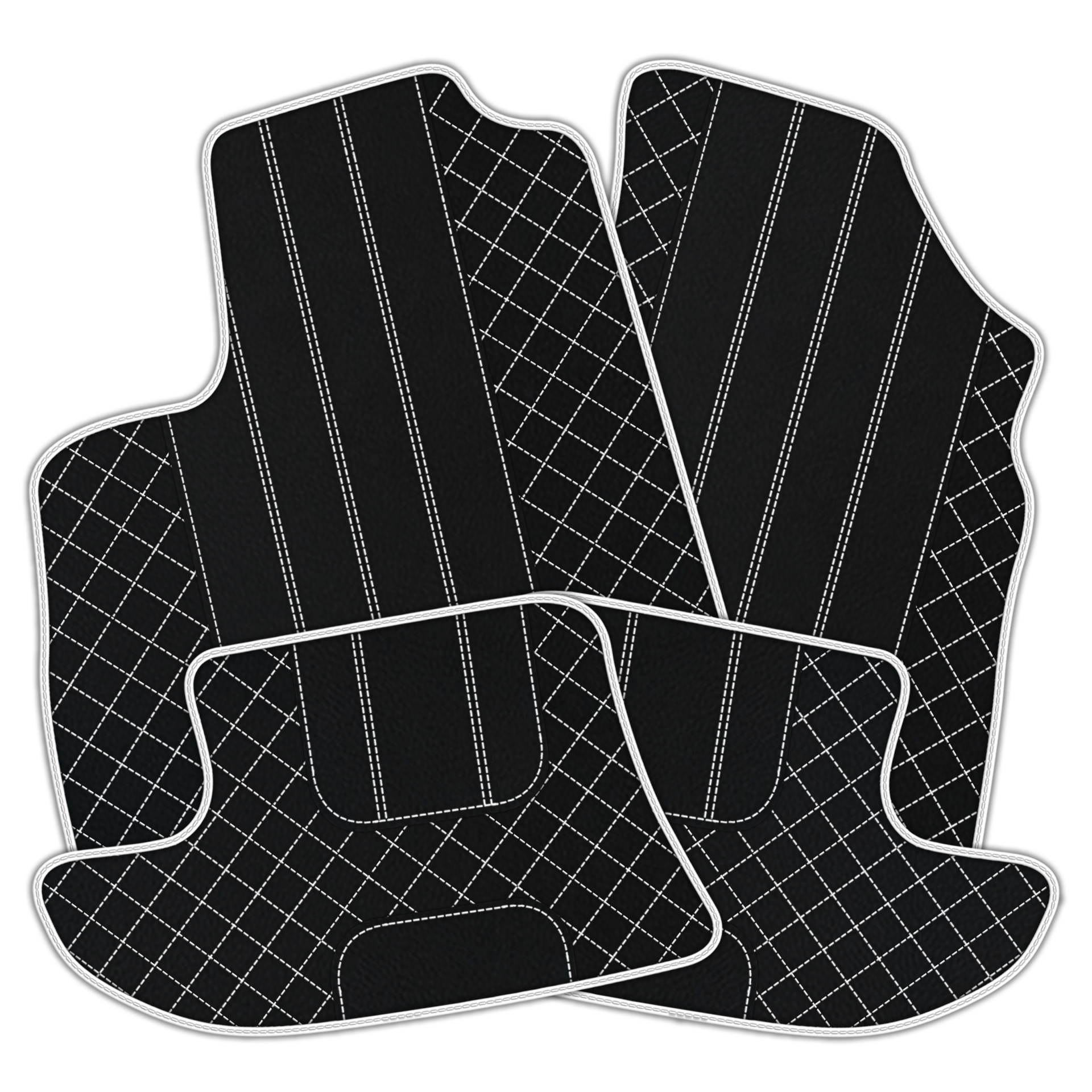 Black Leather Floor Mats for Bentley Continental GT (2011-2018)