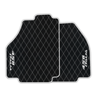 Premium Black Leather Floor Mats for Ferrari 458 Spider (2012-2015)