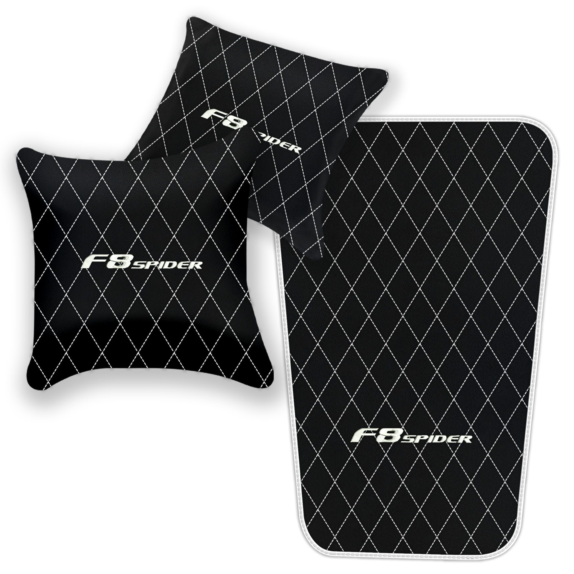 Premium Black Leather Floor Mats for Ferrari 456 (1992-2003)