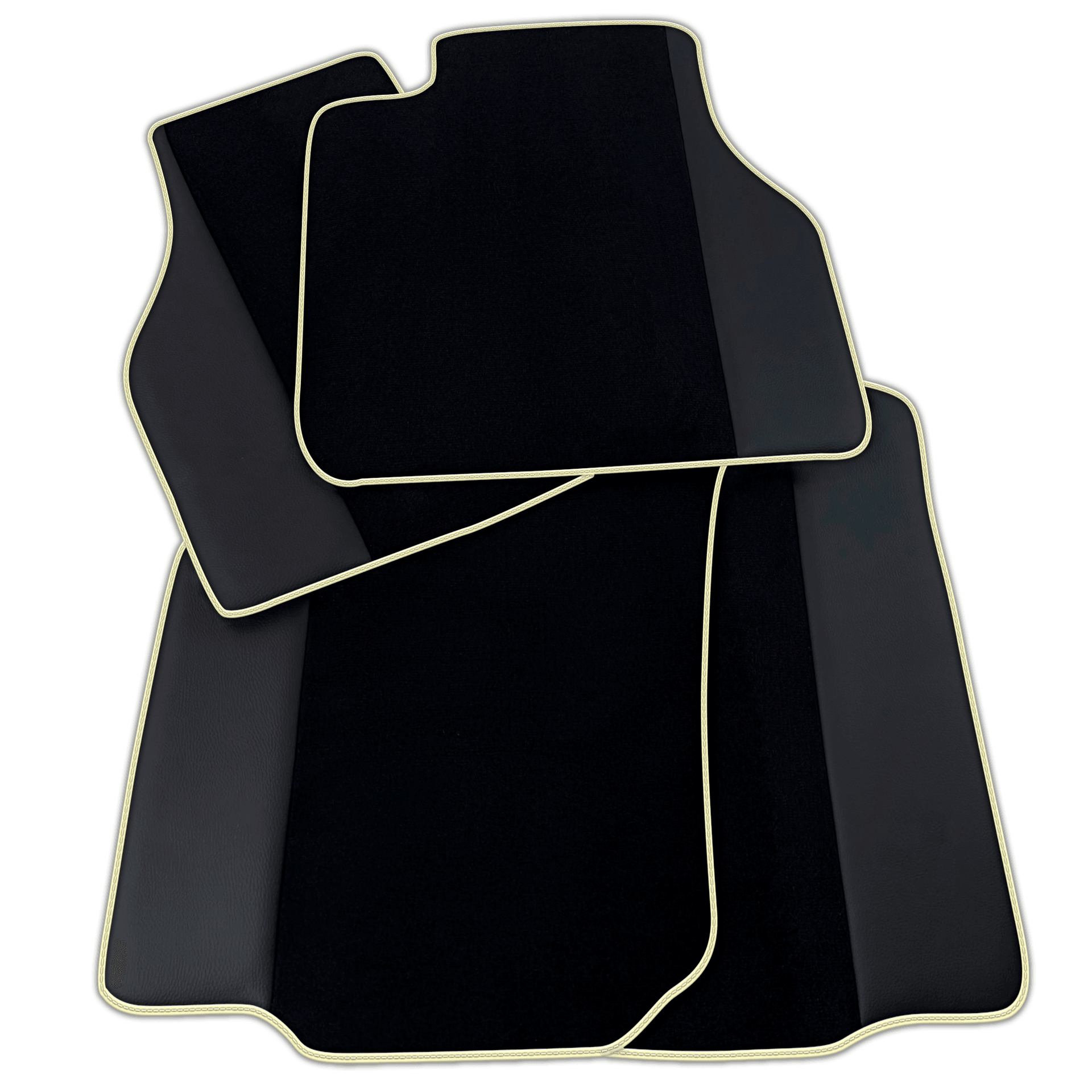 Customizable Black Floor Mats for Bentley Flying Spur 2013-2019 with Leather