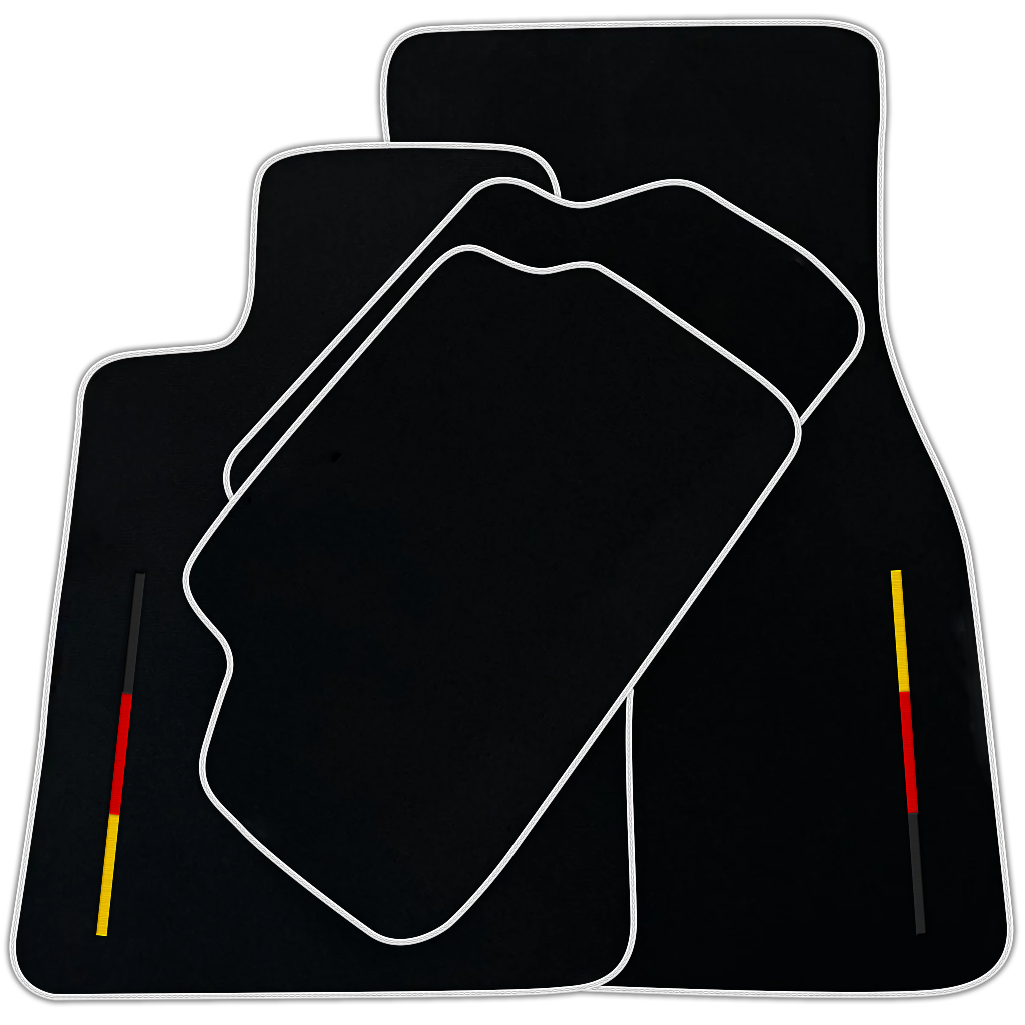 Black Floor Mats for BMW 1 Series E81 3-door Hatchback (2006-2011) German Edition | Various Trim Colors