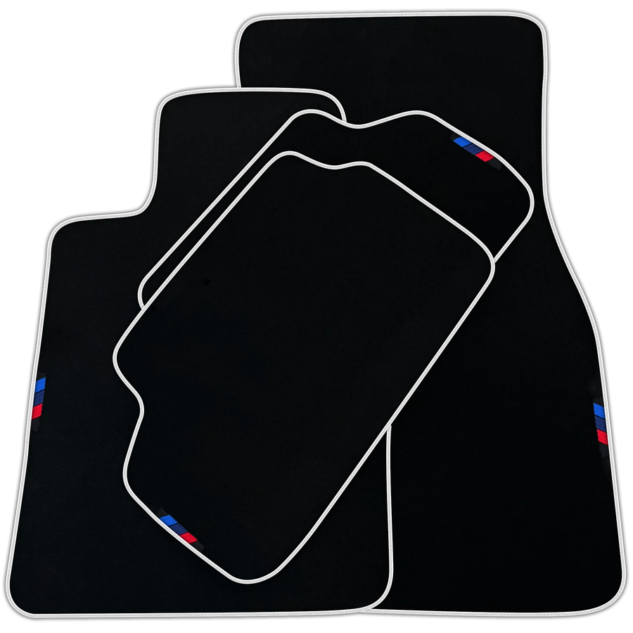 Black Mats For BMW 1 Series F70 | Blue Trim | Various Trim Colors