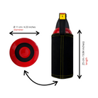 Fire Extinguisher Cover for Ferrari – Black Alcantara with Various Color Stitching