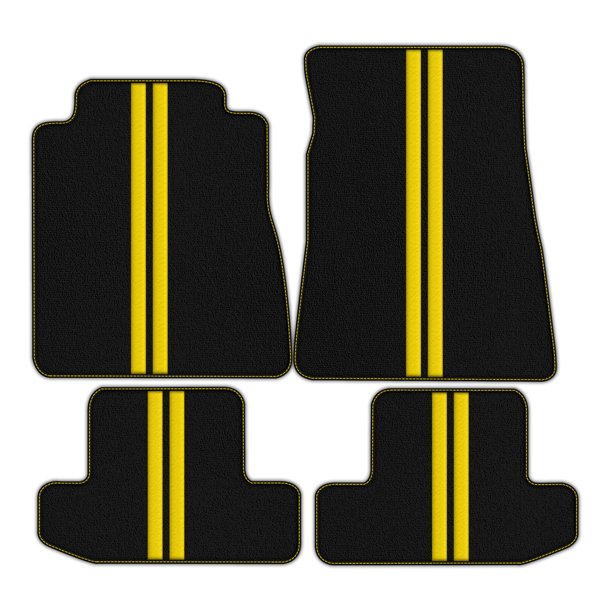 Premium Custom Black Floor Mats for Ford GT500 Shelby (2015-2021)