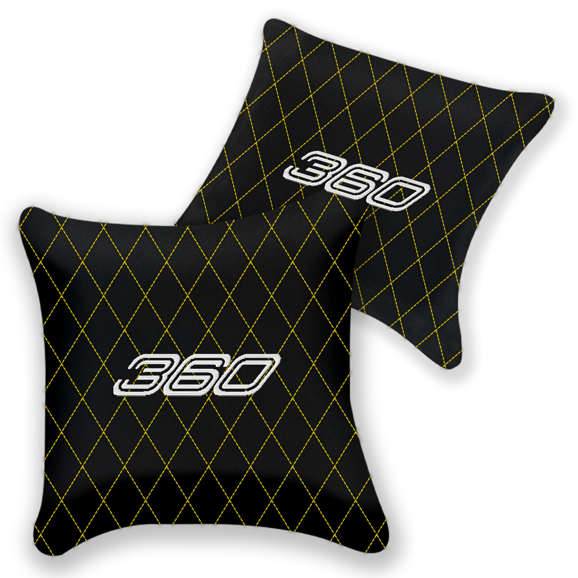 Customizable Black Leather Pillows for Ferrari F430 (2004-2009)
