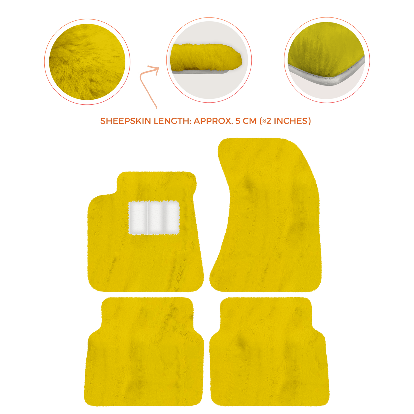 Luxury Sheepskin Floor Mats for Rolls-Royce Wraith (2013-2023)