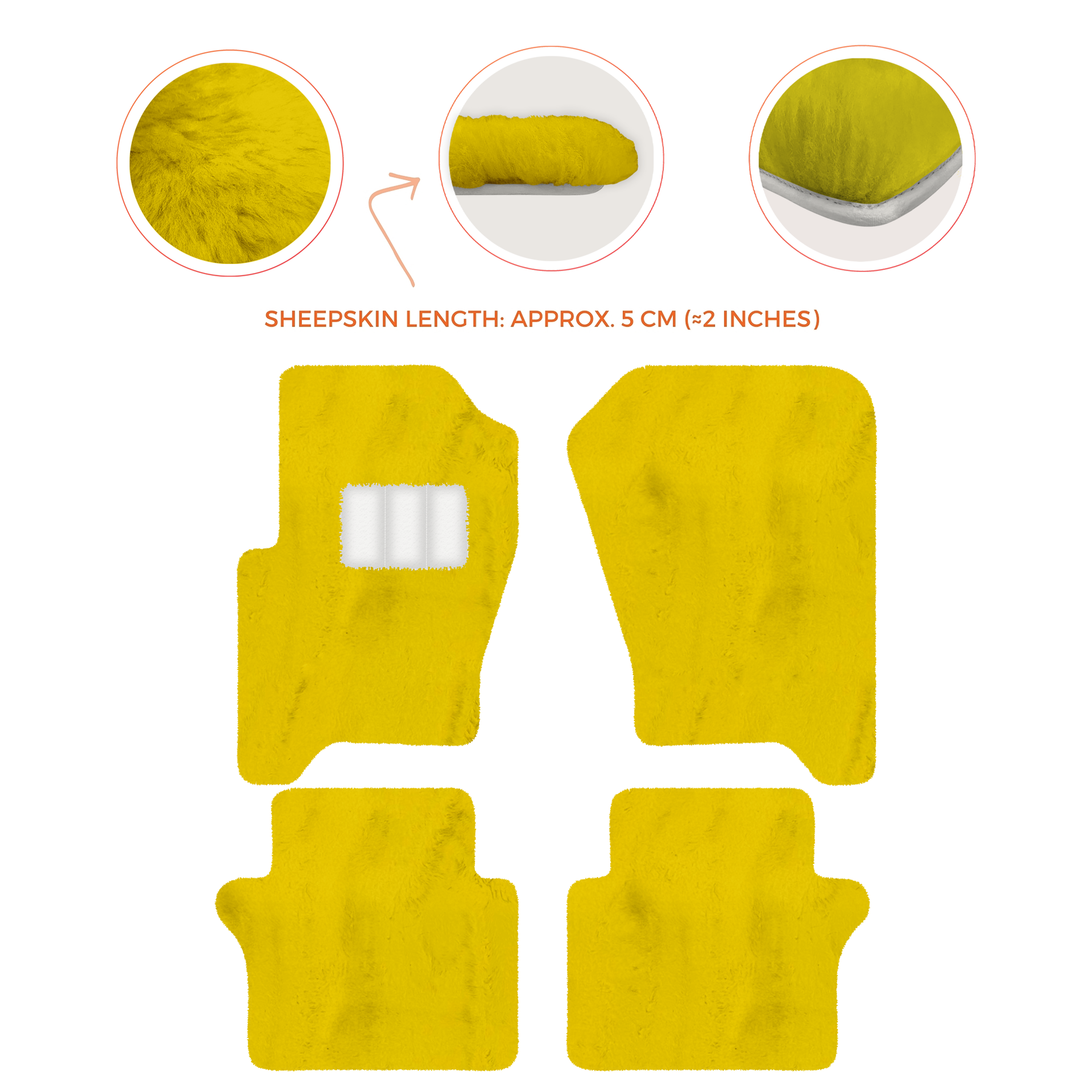 Luxury Sheepskin Floor Mats for Your Range Rover Sport 2005-2010