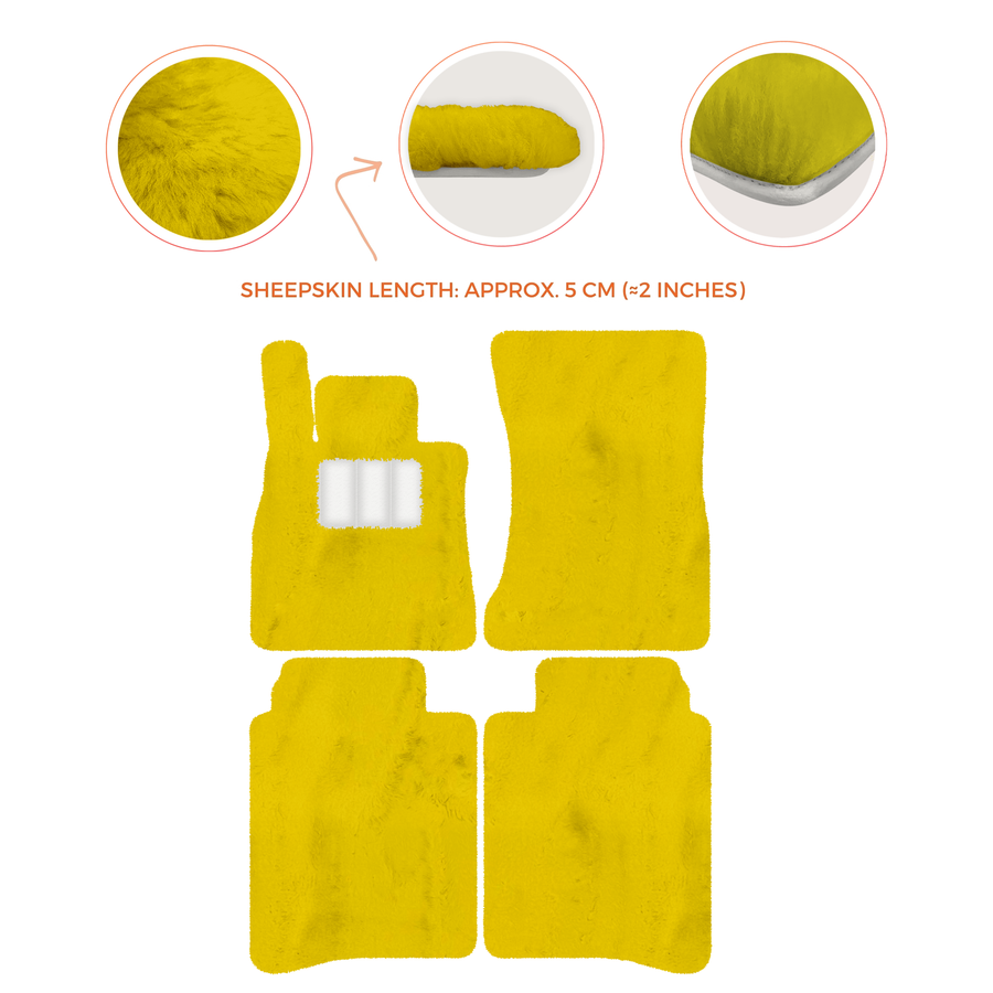 Luxury Sheepskin Floor Mats for Mercedes-Benz S-Class X222 | 2015-2021
