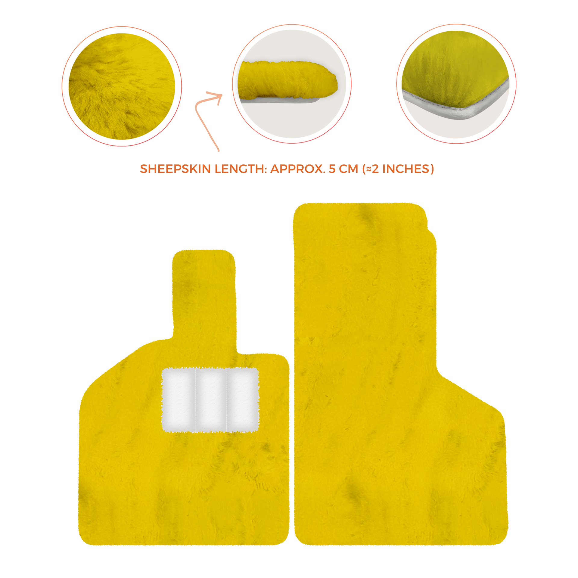 Luxury Sheepskin Floor Mats for Lamborghini Gallardo (2004-2014)