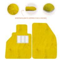 Alfombrillas de piel de oveja para Porsche 986 Boxster (1996-2004) - Longitud de piel de oveja, varias opciones de color