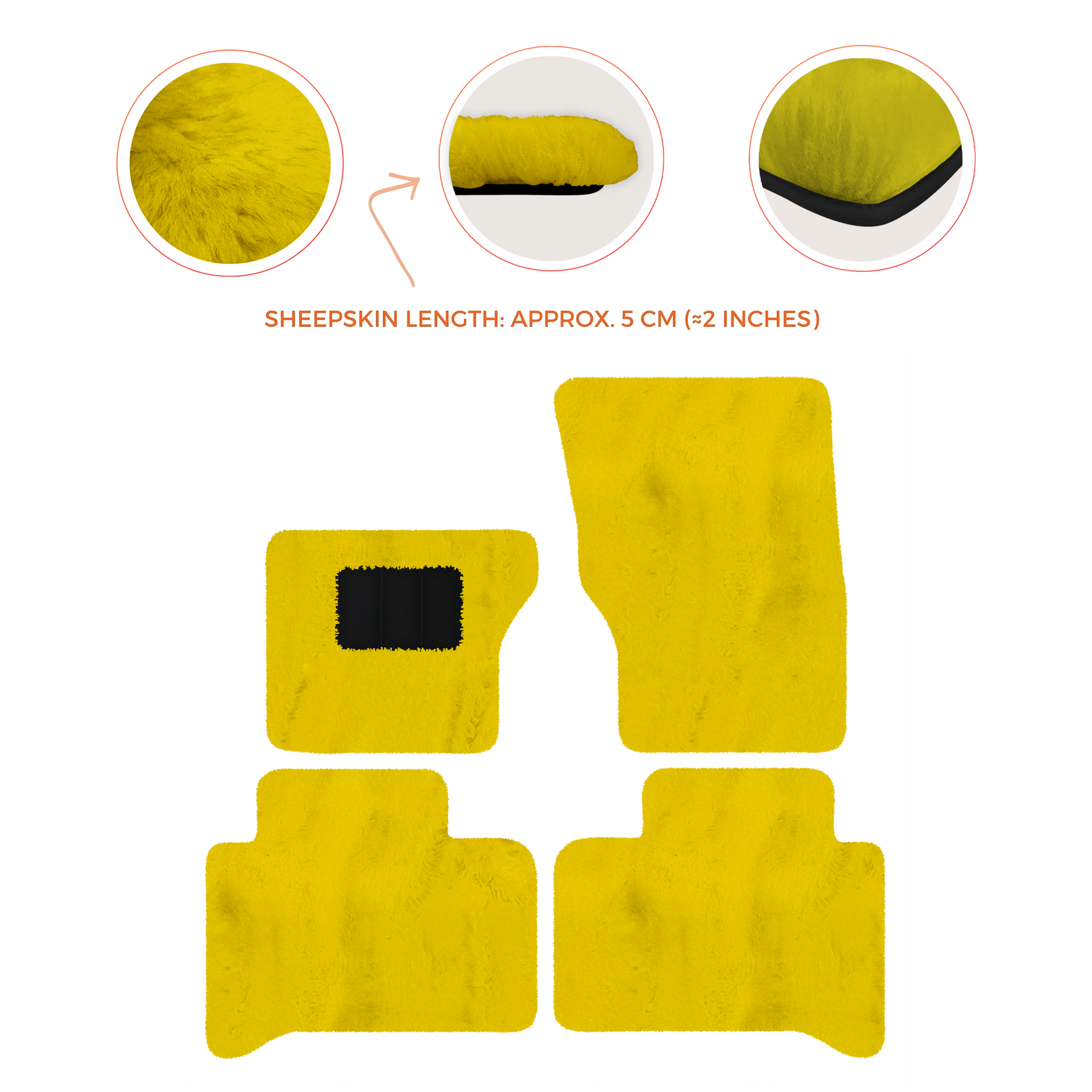 Luxury Sheepskin Floor Mats for Range Rover Velar (2017-2024)