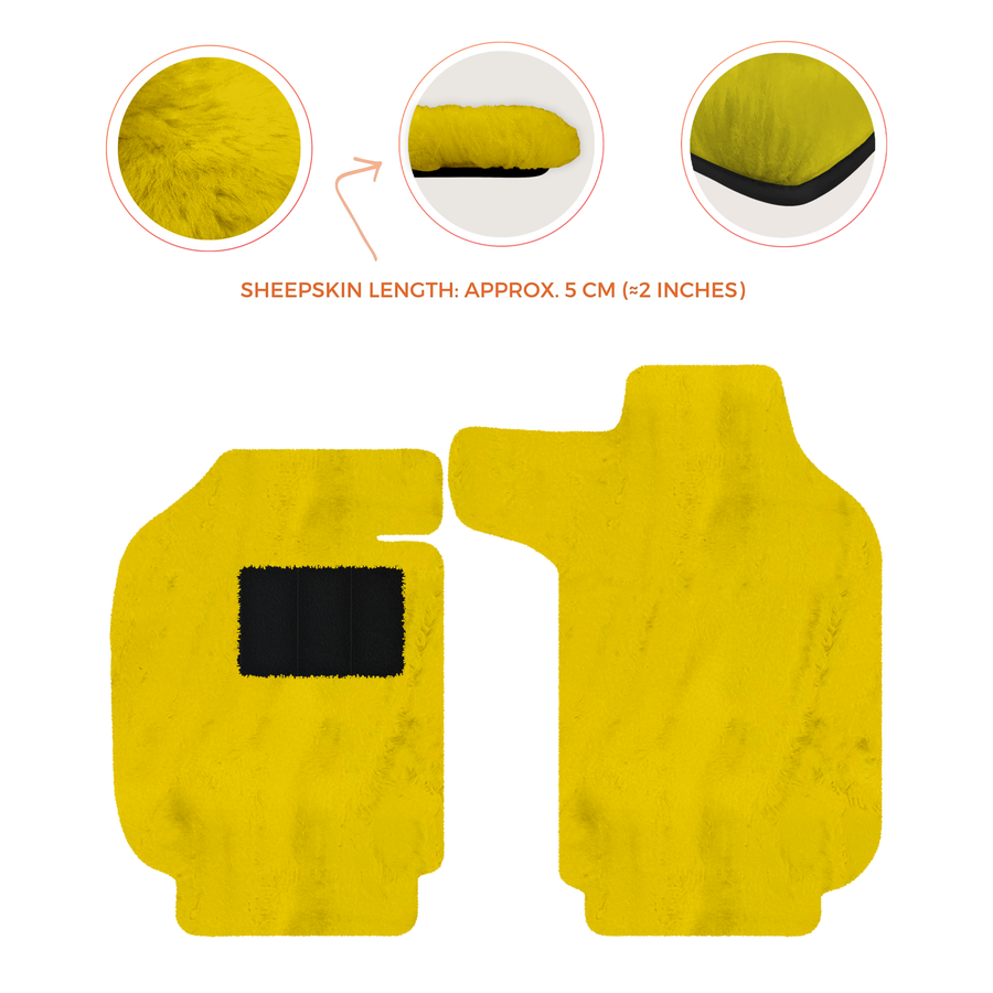 Alfombrillas de piel de oveja para Porsche 911 SC (1978-1984) - Longitud de piel de oveja, varias opciones de color