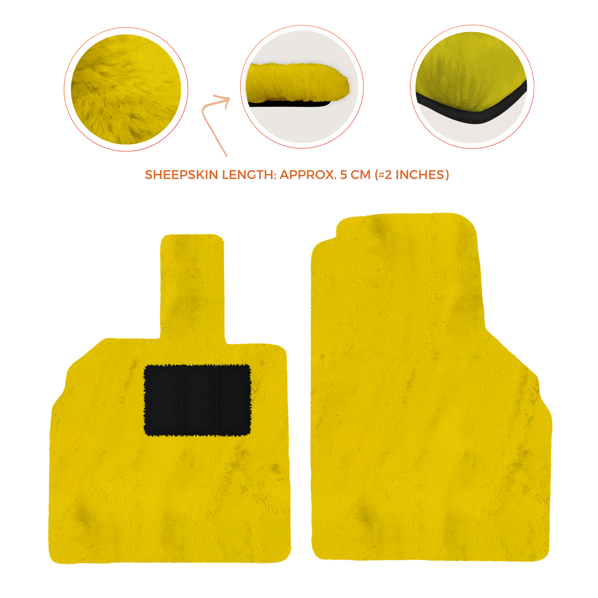 Luxury Sheepskin Floor Mats for Lamborghini Urus (2018-2026)