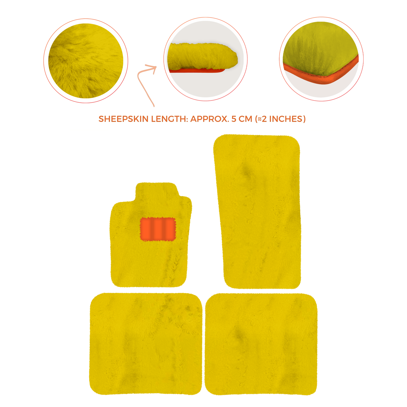 Premium Sheepskin Floor Mats for Bentley Bentayga (2015-2023)