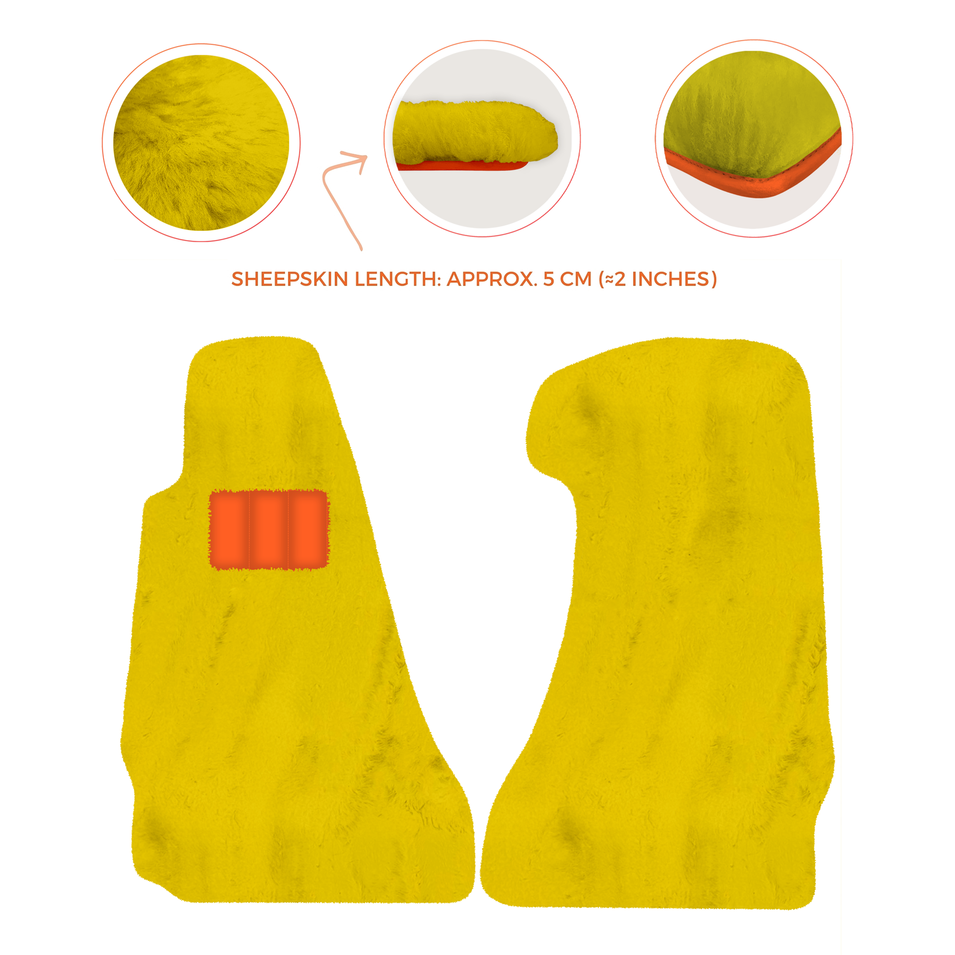 Premium Sheepskin Floor Mats for Aston Martin V8 Vantage (2006-2017)