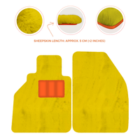 Alfombrillas de piel de oveja para Porsche 986 Boxster (1996-2004) - Longitud de piel de oveja, varias opciones de color