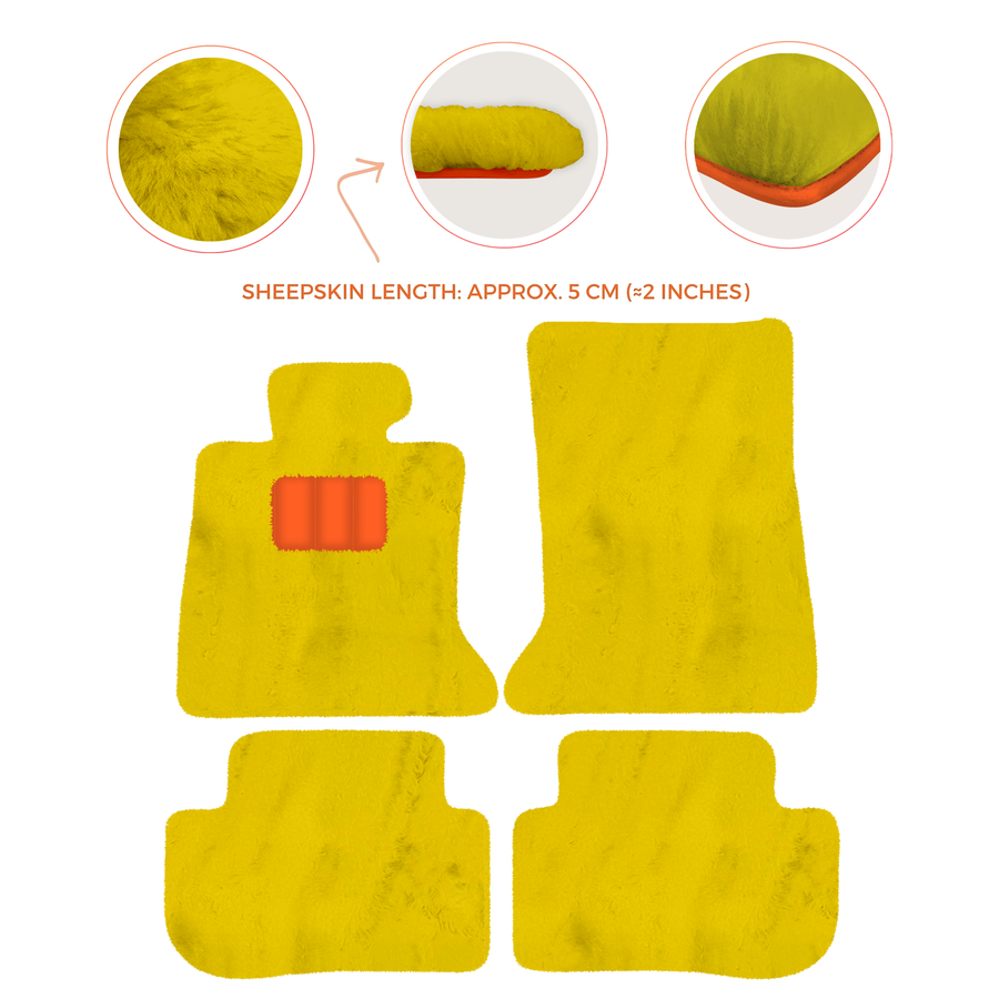 Premium Sheepskin Floor Mats for Rolls-Royce Ghost Series I RR2