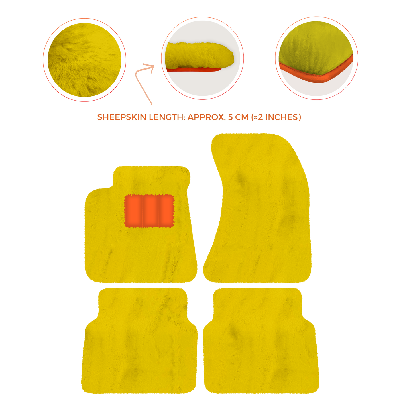 Luxury Sheepskin Floor Mats for Rolls-Royce Wraith (2013-2023)