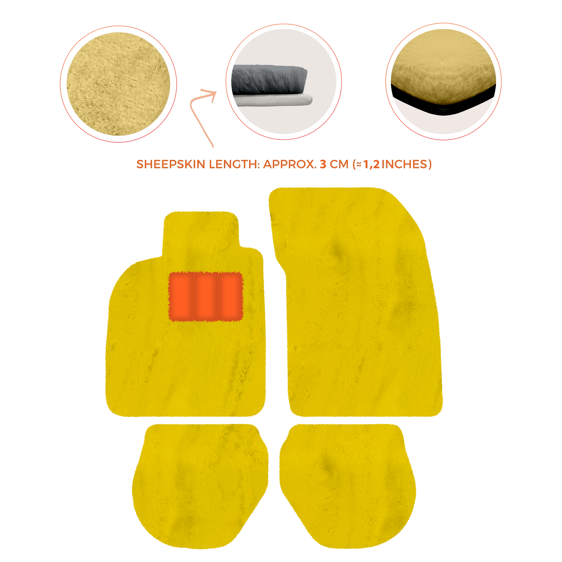 Customizable Leather Floor Mats with Interlaced Hex Pattern for Porsche 911 - 993 (1994-1998) - AutoWin