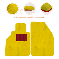 Alfombrillas de piel de oveja para Porsche 986 Boxster (1996-2004) - Longitud de piel de oveja, varias opciones de color