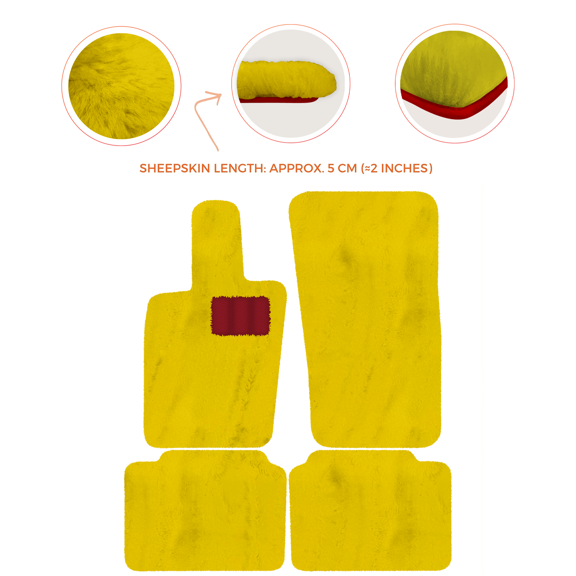 Luxury Sheepskin Floor Mats for Porsche Panamera (2017-2023)