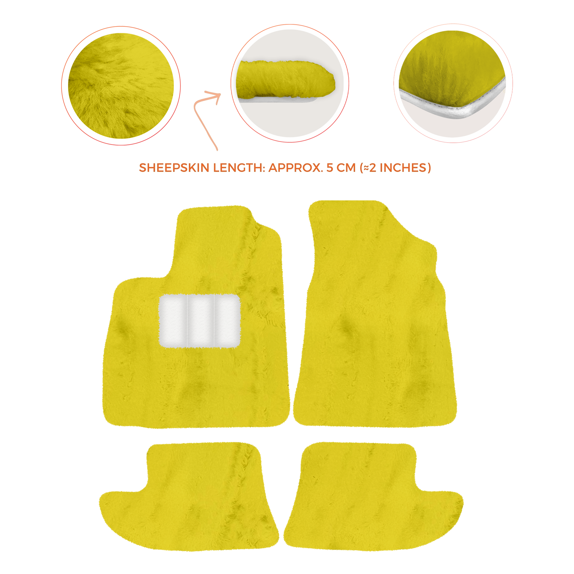 Premium Sheepskin Floor Mats for Bentley Continental GT (2003-2011)