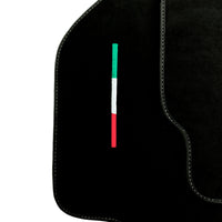 Alcantara Black Floor Mats For Ferrari 488 Pista Spider (2019-2021) Italian Edition