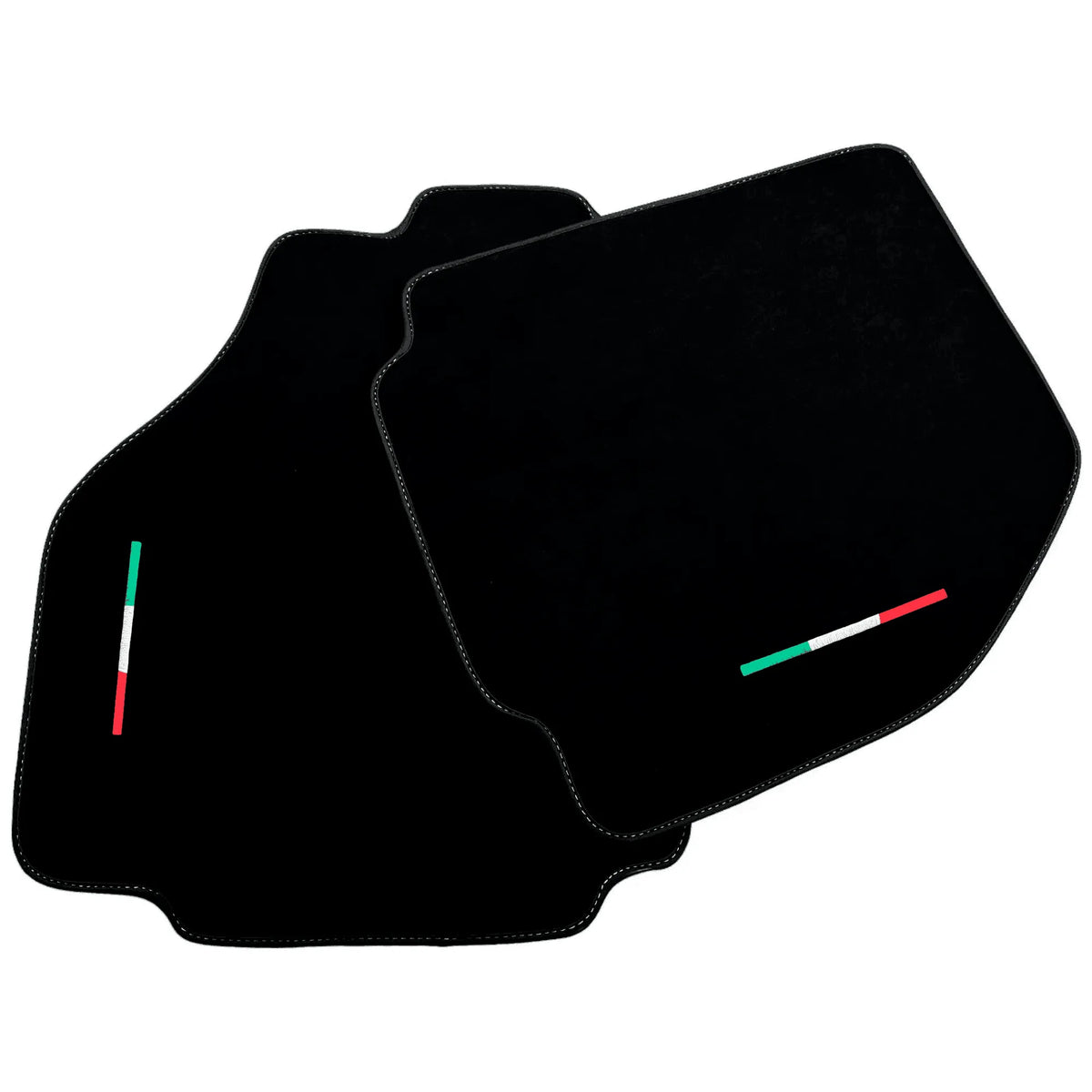 Alcantara Black Floor Mats For Ferrari 488 Pista Spider (2019-2021) Italian Edition
