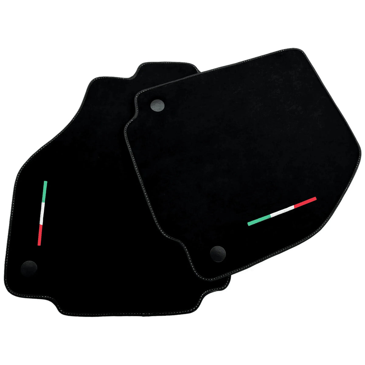 Alcantara Black Floor Mats For Ferrari 488 Spider (2016-2022) Italian Edition